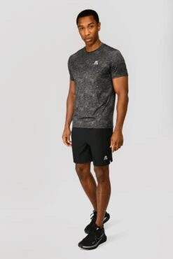 Alto Printed T-Shirt - Jet Grey/Black -Cheap Unisex Activewear Store ALTO PRINTED TEE BLACK JET GREY front