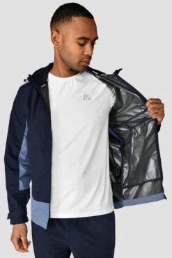 Atmos Wind Jacket - Midnight Blue/Steel Blue -Cheap Unisex Activewear Store ATMOS WIND JACKET MIDNIGHT BLUE STEEL BLUE close inside