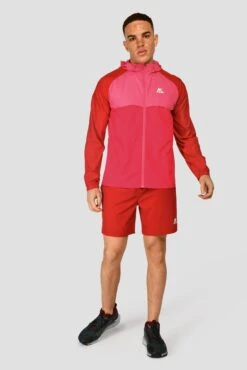 Breeze Windbreaker - Burgundy/Rouge/Hibiscus -Cheap Unisex Activewear Store BREEZE WINDBREAKER BURGUNDY ROUGE HIBISCUS front