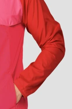 Breeze Windbreaker - Burgundy/Rouge/Hibiscus -Cheap Unisex Activewear Store BREEZE WINDBREAKER BURGUNDY ROUGE HIBISCUS sleeve detail