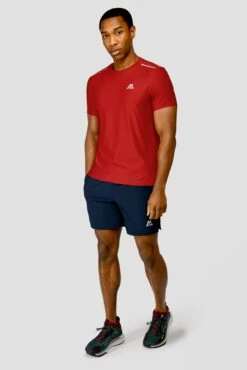 Charge T-Shirt - Burgundy -Cheap Unisex Activewear Store CHARGE TEE BURGUNDY front