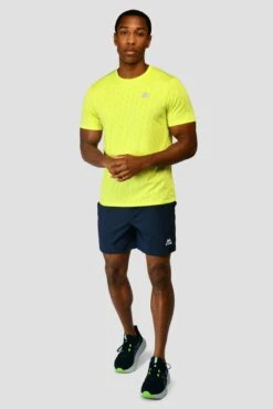 Crux Knit T-Shirt - Lime Frost -Cheap Unisex Activewear Store CRUX KNIT TEE LIME FROST front
