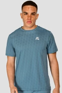 Crux Knit T-Shirt - Steel Blue