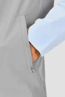 Curve 2.0 Jacket - Moonstone/Platinum Grey -Cheap Unisex Activewear Store CURVE 2.0 JACKET MOONSTONE PLATINUM GREY SLEEVE