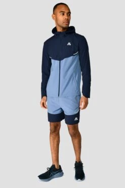 Curve 2.0 Short - Midnight Blue/Steel Blue -Cheap Unisex Activewear Store CURVE 2.0 SHORT MIDNIGHT BLUE SLATE GREY full front