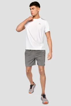 Charge T-Shirt - White/Platinum Grey -Cheap Unisex Activewear Store Charge T Shirt White Platinum Grey Full Front