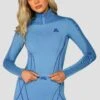 Contour Seamless 1/4 Zip - Powder Blue/Egyptian Blue