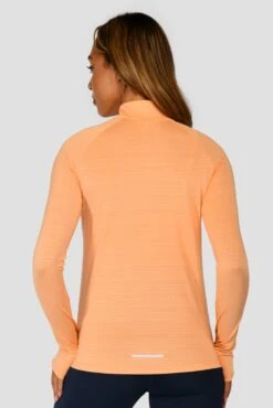 Cheap Unisex Activewear Store -Cheap Unisex Activewear Store DRAFT 1 4 ZIP SUNSET PEACH close back