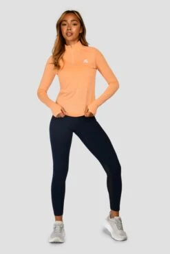 Women's Draft 1/4 Zip - Sunset Peach -Cheap Unisex Activewear Store DRAFT 1 4 ZIP SUNSET PEACH front