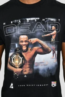 Leon Edwards Head Shot T-Shirt - Black -Cheap Unisex Activewear Store DSC 6634 1
