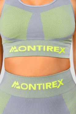 Energy 2.0 Seamless Bra Top - Cadet Grey/OG Neon -Cheap Unisex Activewear Store ENERGY2.0SEAMLESSBRATOP TRADEWINDS SAFETYYELLOW close