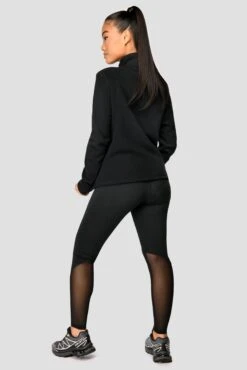 Everest Oversized Polar Fleece 1/4 Zip - Black -Cheap Unisex Activewear Store EVERESTOVERSIZEDPOLARFLEECE1 4ZIP Black back