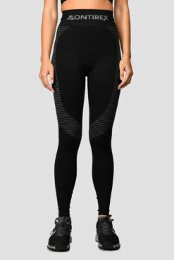 Energy Seamless Bra Top - Black/Cement Grey -Cheap Unisex Activewear Store Energy Seamless Bra Top Black Cement Grey front