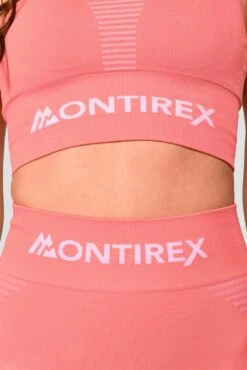 Energy Seamless Bra Top - Rose Pink/Orchid Pink -Cheap Unisex Activewear Store Energy Seamless Bra Top Rose Pink Orchid Pink Detail
