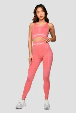 Energy Seamless Bra Top - Rose Pink/Orchid Pink -Cheap Unisex Activewear Store Energy Seamless Bra Top Rose Pink Orchid Pink front