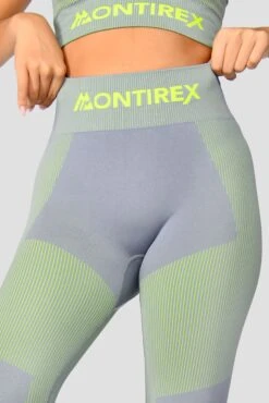 Energy 2.0 Seamless Legging - Cadet Grey/OG Neon -Cheap Unisex Activewear Store Energy2.0SeamlessLegging CadetGrey OgNeon detail