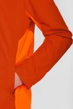 Junior Speed Windbreaker - Cardinal Red/Fiery Orange -Cheap Unisex Activewear Store FIERY ORANGE sleeve detail Recovered