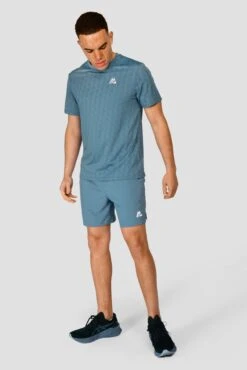 Fly 2.0 Short - Steel Blue -Cheap Unisex Activewear Store FLY SHORT STEEL BLUE full front