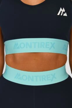 Icon Contrast Sports Bra - Midnight Blue/Arctic Blue/Neon Sky -Cheap Unisex Activewear Store ICONCONTRASTSPORTSBRA NEONSKY MIDNIGHTBLUE CLOSE