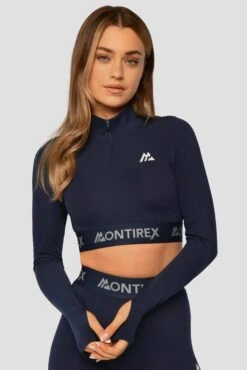 Icon 1/4 Zip - Midnight Blue