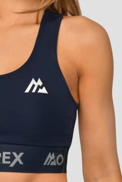 Icon Bra Top - Midnight Blue -Cheap Unisex Activewear Store Icon Bra Top Midnight Blue Close logo