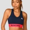 Icon Contrast Bra Top - Midnight Blue/Shocking Pink