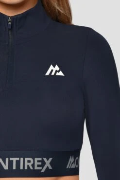 Icon 1/4 Zip - Midnight Blue -Cheap Unisex Activewear Store Icon1 4ZipTop MidnightBlue Closelogo