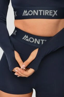 Icon 1/4 Zip - Midnight Blue -Cheap Unisex Activewear Store Icon1 4ZipTop MidnightBlue Sleevedetail