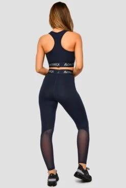 Icon Bra Top - Midnight Blue -Cheap Unisex Activewear Store IconBraTop MidnightBlue FullBack