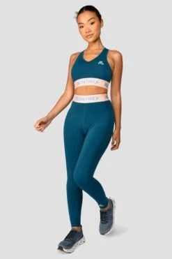 Icon Contrast Bra Top - Cruise/Apricot Cream/Moroccan Blue -Cheap Unisex Activewear Store IconContrastBraTop Cruise ApricotCream MoroccanBlue front