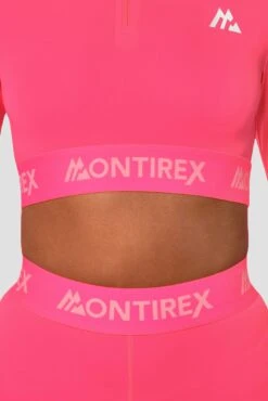 Icon Full Length Legging - Neon Pink -Cheap Unisex Activewear Store IconFullLengthLegging NeonPink Close