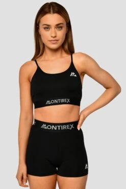 Icon Strappy Bra - Black