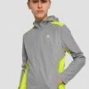 Junior Speed Windbreaker - Platinum Grey/Electric Lime