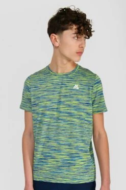 Junior Trail 2.0 T-Shirt - Neon Blue/Lime