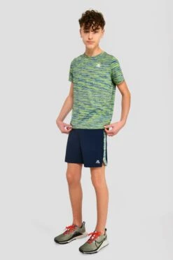 Junior Trail 2.0 T-Shirt - Neon Blue/Lime -Cheap Unisex Activewear Store JN TRAIL 2.0 TEE NEON BLUE AZURE BLUE LIME FROST front