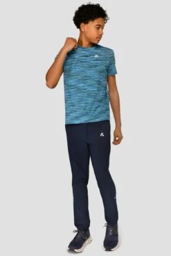Junior Trail 2.0 T-Shirt - Navy/Neon Blue Multi 7 Junior Trail 2.0 T-Shirt - Navy/Neon Blue Multi -Cheap Unisex Activewear Store JNTRAIL2.0TEE BlueMulti FullFront