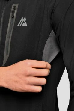 Lumos Jacket - Black -Cheap Unisex Activewear Store LumosJacket Black armdetail