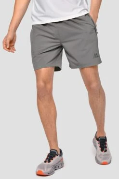 Lumos Short - Cement Grey -Cheap Unisex Activewear Store LumosShorts CementGrey front