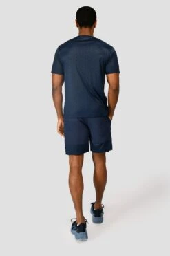 MTX Embossed Short - Midnight Blue -Cheap Unisex Activewear Store MTX EMBOSSED SHORT MIDNIGHT BLUE full back