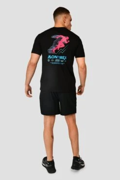 MTX Run Vital Cotton T-Shirt - Black -Cheap Unisex Activewear Store MTX RUN VITAL COTTON TEE BLACK back