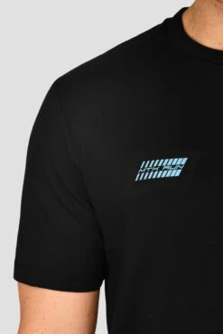 MTX Run Vital Cotton T-Shirt - Black -Cheap Unisex Activewear Store MTX RUN VITAL COTTON TEE BLACK logo detail