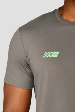 MTX Run Vital Cotton T-Shirt - Cement Grey -Cheap Unisex Activewear Store MTX RUN VITAL COTTON TEE CEMENT GREY logo 2