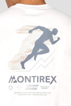 MTX Run Vital Cotton T-Shirt - White -Cheap Unisex Activewear Store MTX RUN VITAL COTTON TEE WHITE back detail