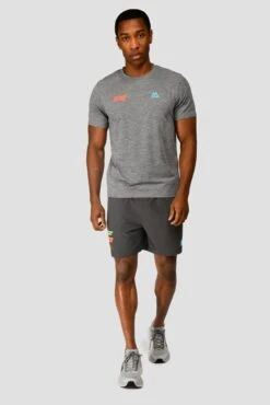 MTX Run Vital T-Shirt - Jet Grey -Cheap Unisex Activewear Store MTX RUN VITAL TEE JET GREY front