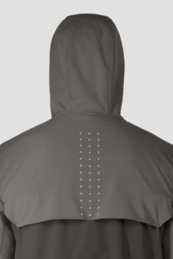 MTX Run Vital Windbreaker - Cement Grey/Jet Grey -Cheap Unisex Activewear Store MTX RUN VITAL WINDBREAKER JET GREY backdetail