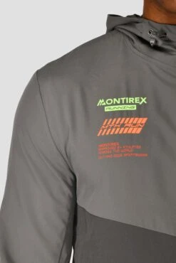 MTX Run Vital Windbreaker - Cement Grey/Jet Grey -Cheap Unisex Activewear Store MTX RUN VITAL WINDBREAKER JET GREY logo2