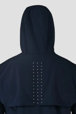 MTX Run Vital Windbreaker - Midnight Blue -Cheap Unisex Activewear Store MTX RUN VITAL WINDBREAKER MIDNIGHT BLUE hood back