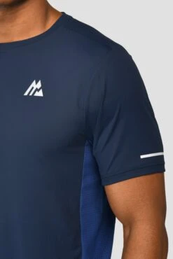 MTX Trail 2.0 T-Shirt - Midnight Blue/Marine Blue -Cheap Unisex Activewear Store MTX TRAIL 2.0 TEE MIDNIGHT BLUE MARINE BLUE logo