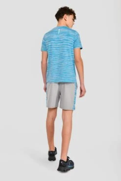 Junior Trail 2.0 T-Shirt - Neon Blue/Sky -Cheap Unisex Activewear Store NEON BLUE NEON SKY WHITE back