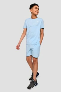 Junior Rush Running Short - Argentinian Blue -Cheap Unisex Activewear Store RUSH RUNNING SHORT ARGENTINIAN BLUE full front